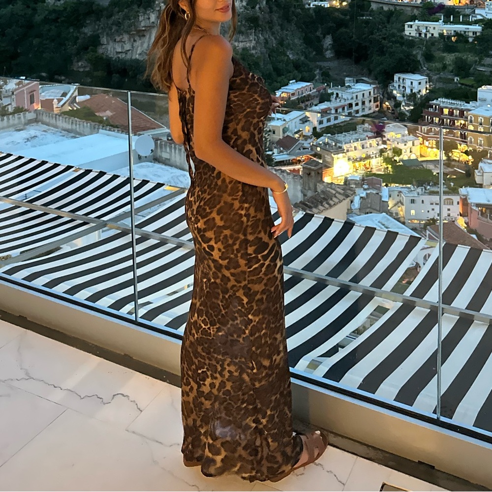 Sheer Cheetah Dress